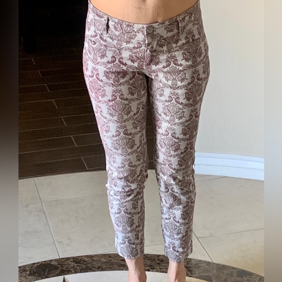 Cartonnier Anthropologie Charlie Brocade ankle pant sz 0 - Picture 7 of 8